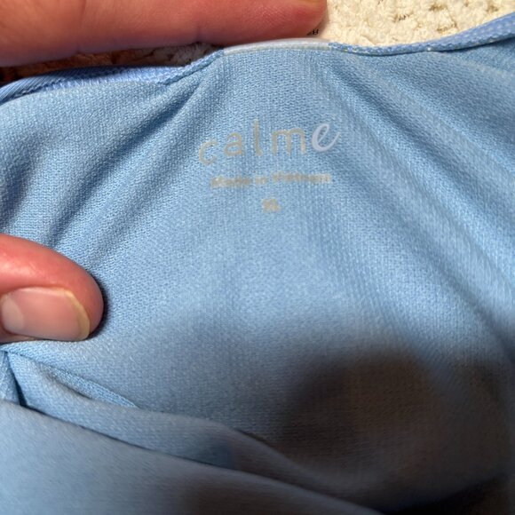 Johnny Was Calme Blue One-Piece Swimsuit with Crossback Straps – Women’s XL NWOT - Picture 7 of 7